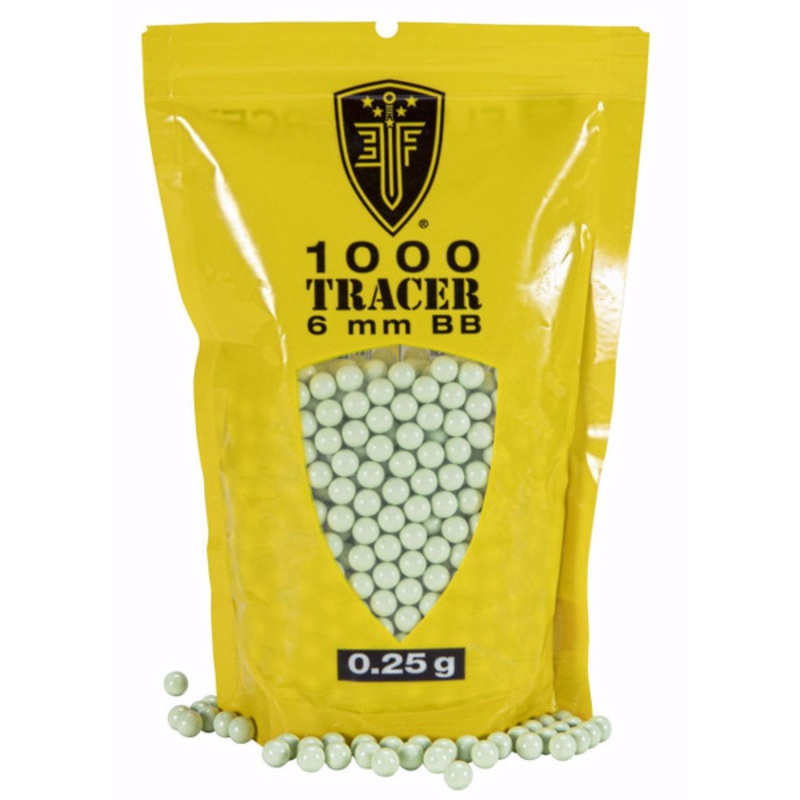 Elite Force Tracer BBs, 0.25g, 1000ct Bag, Green