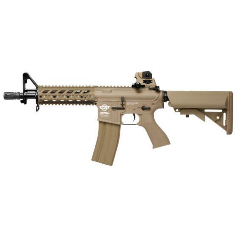 G&G CM16 Raider Short AEG Airsoft Rifle w/ Battery & Charger, Tan