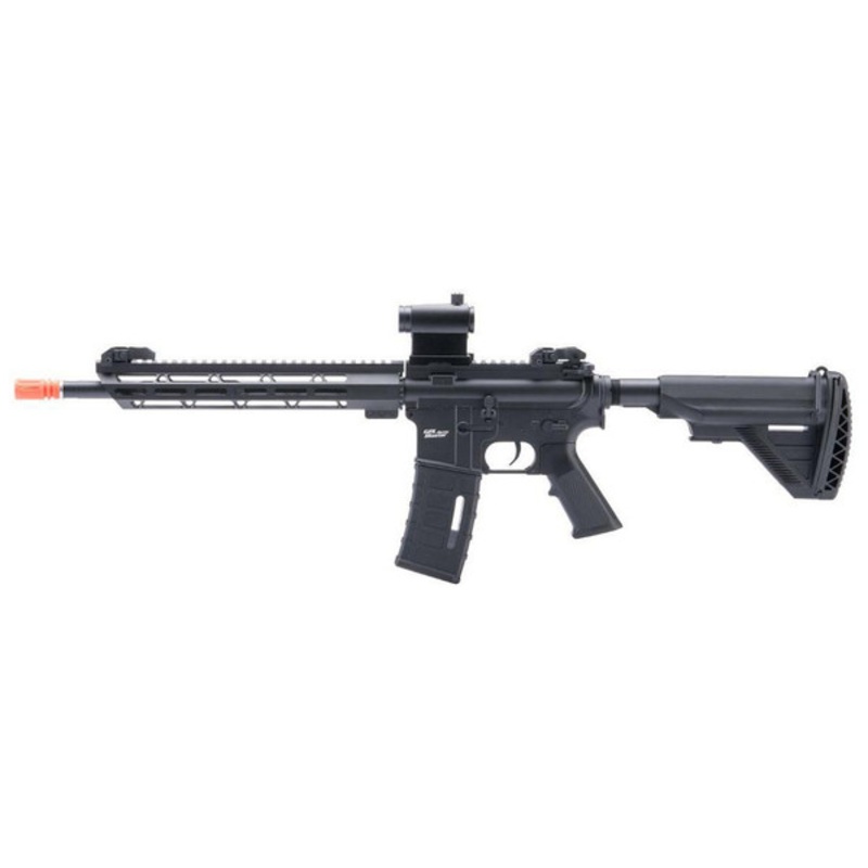 JG 7.5mm M4 12 M-LOK Gel Ball Blaster Rifle, Black