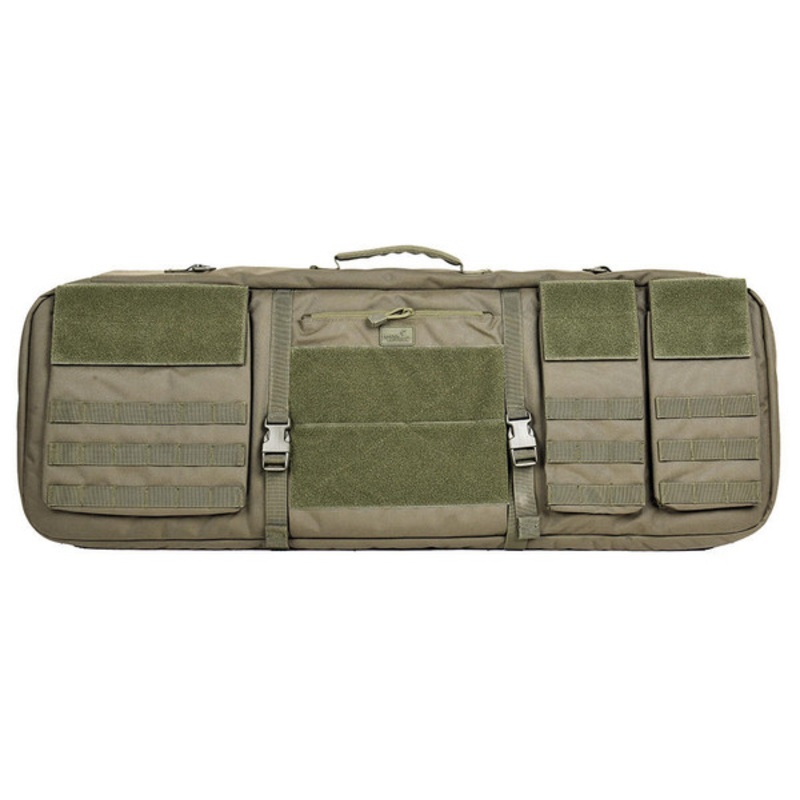 Lancer Tactical 1000D Nylon 3-Way Carry 35 Double Rifle Gun Bag, Green