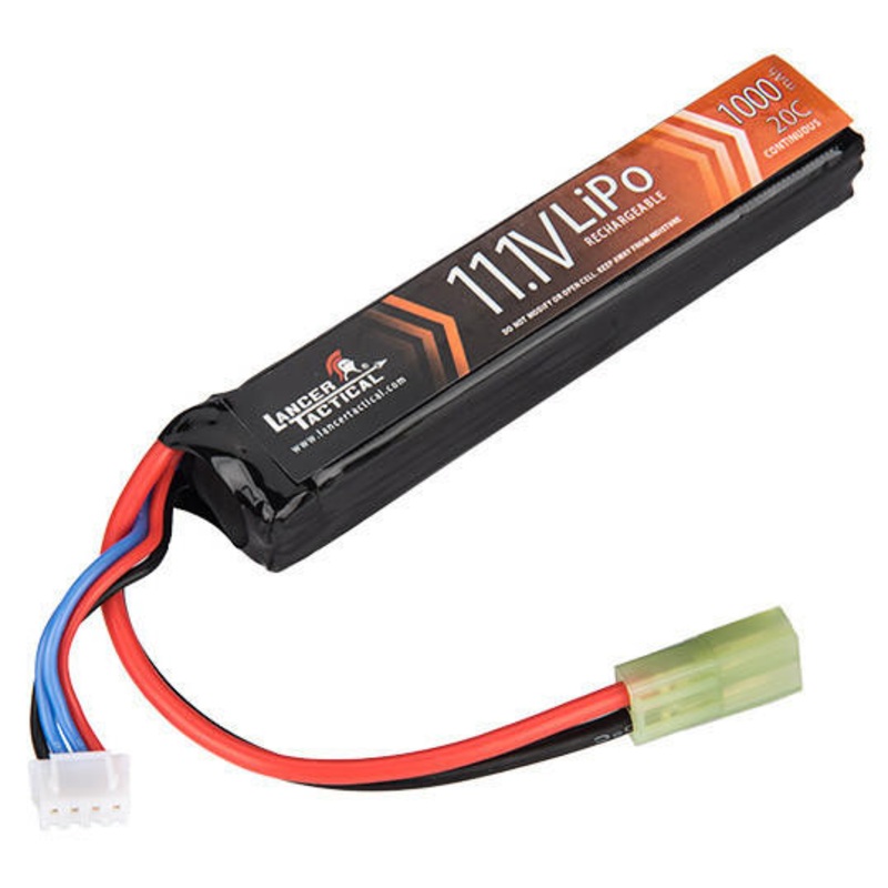 Lancer Tactical 11.1v 1000mAh 20C Stick LiPO Battery