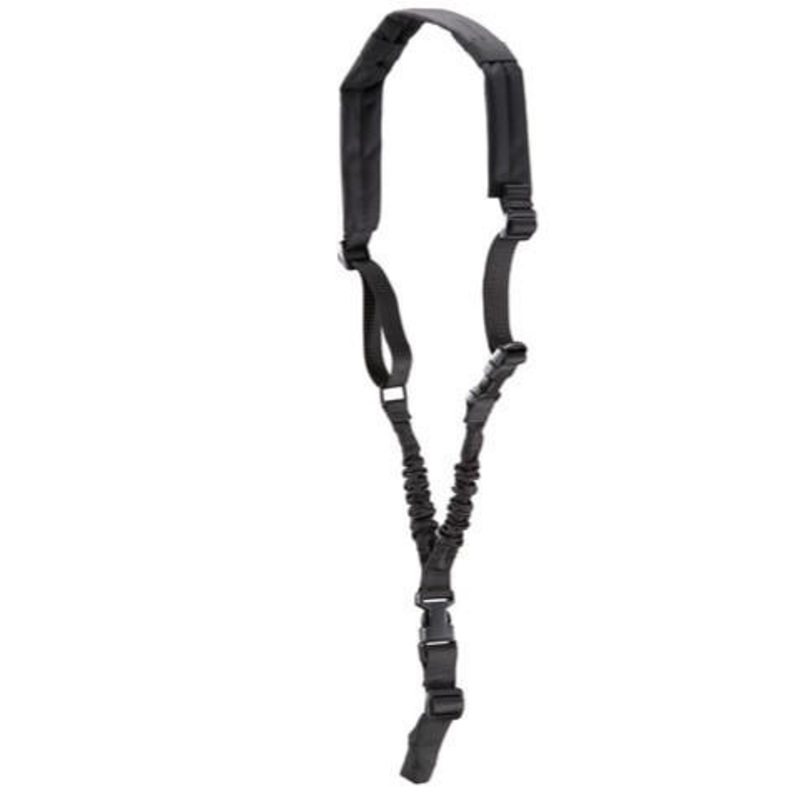Lancer Tactical Heavy Duty Foam Padded Single Point Sling w/ QD Buckle, Black