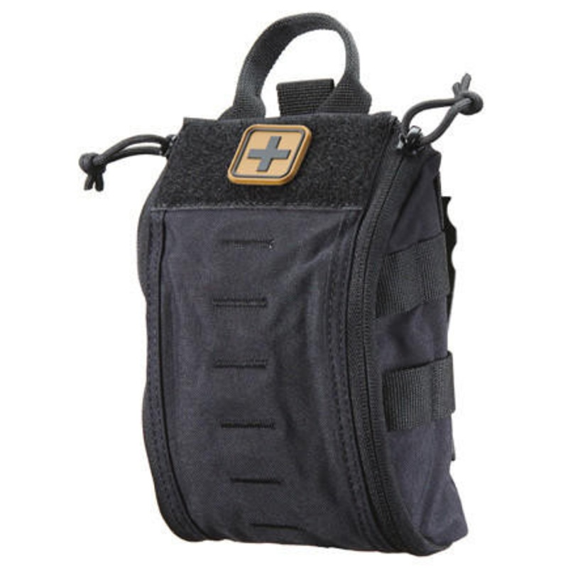 Lancer Tactical MOLLE Quick Response Medical Pouch, Black