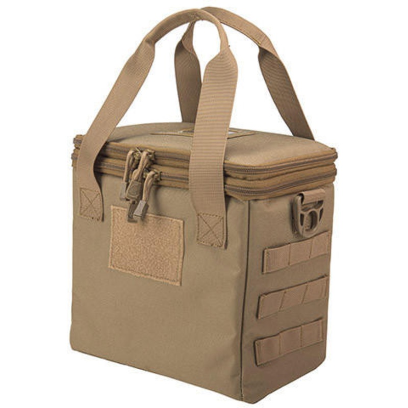 Lancer Tactical Nylon Pistol Range Bag, Tan