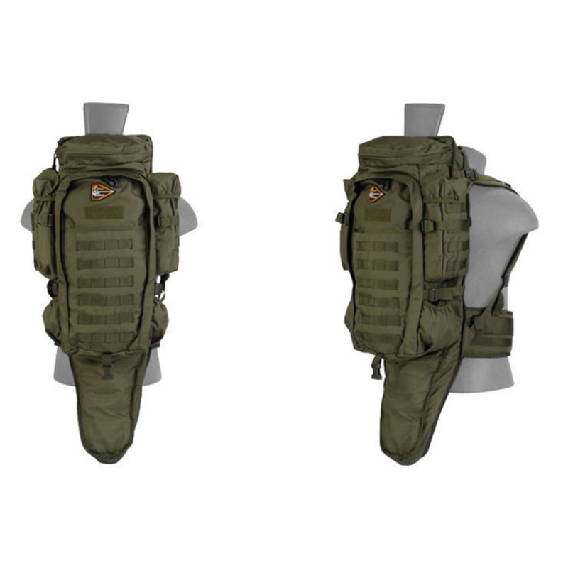 Lancer Tactical Nylon Rifle Backpack, OD Green