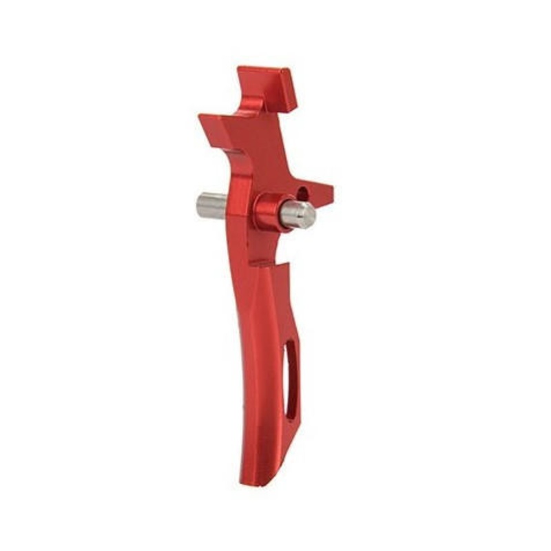 Lancer Tactical RA Style Aluminum Trigger for AEG Airsoft Rifles, Red
