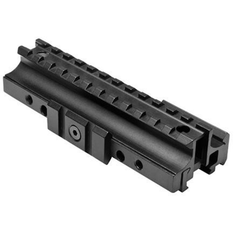 NcStar Weaver Tri-Rail Riser Mount System For M4 / M16 Top Receiver, Black