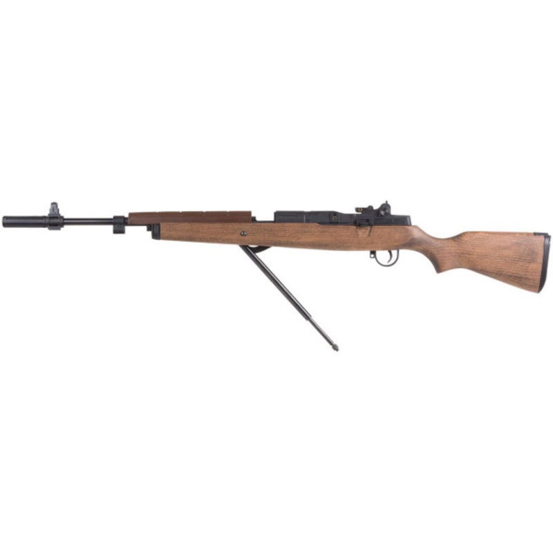 Springfield Armory M1A Underlever .22 Pellet Air Rifle Kit, Wood Stock
