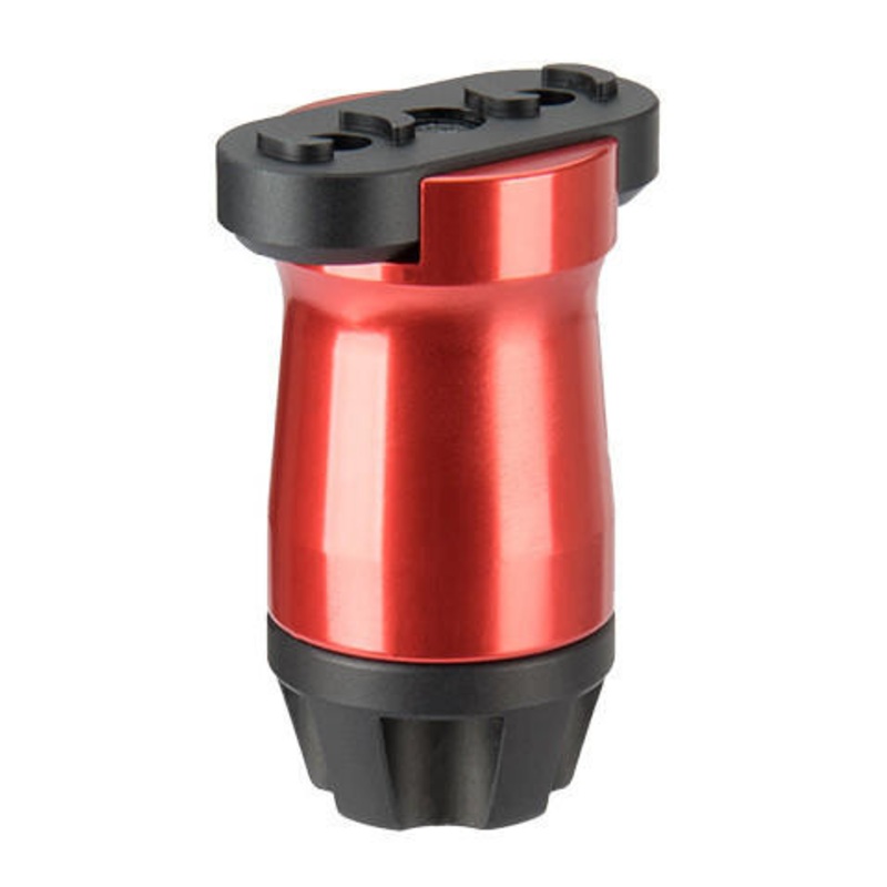 UK Arms Smooth Short Vertical Anodized Metal Foregrip, Red