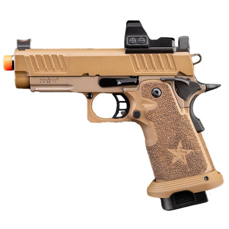 6mmProShop Staccato Licensed C2 Compact 2011 GBB Airsoft Pistol, Black