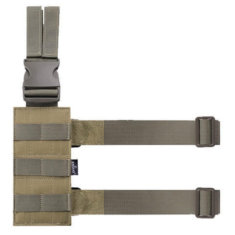 Amomax Fabric Drop Leg Plate, FDE