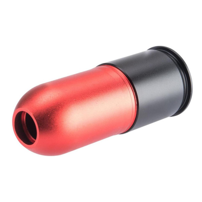 Avengers 40mm 55rd Multi-Purpose Airsoft Gas Grenade Shell, Red Matte
