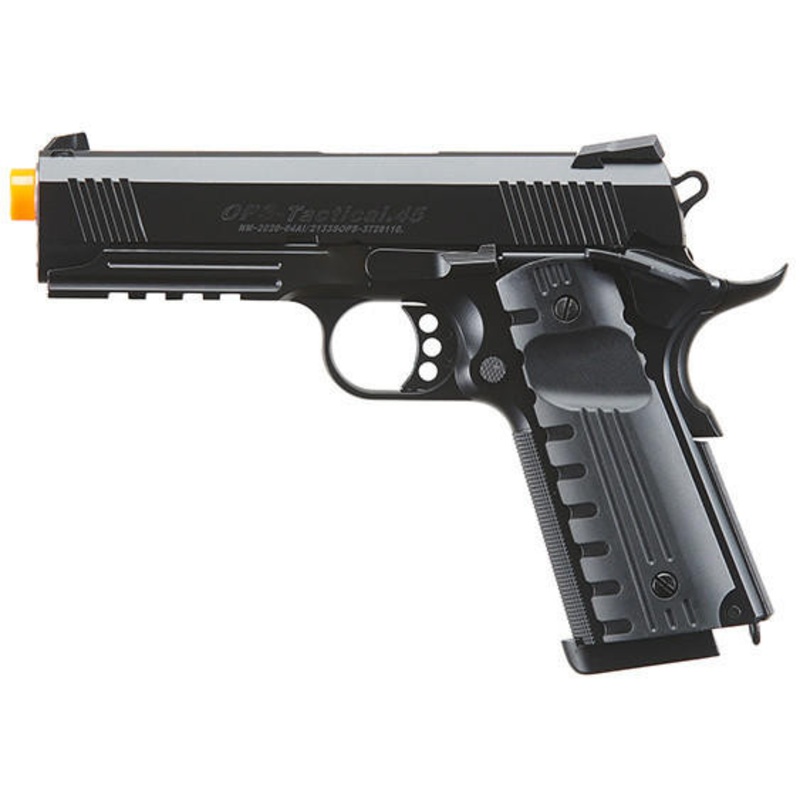Golden Eagle 3322 1911 Gas Blowback Airsoft Pistol, Black