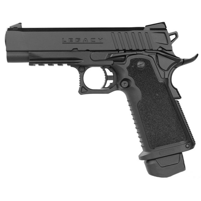 ICS Hi-CAPA Legacy 4.3 Metal Slide Competition Airsoft GBB Pistol, Black