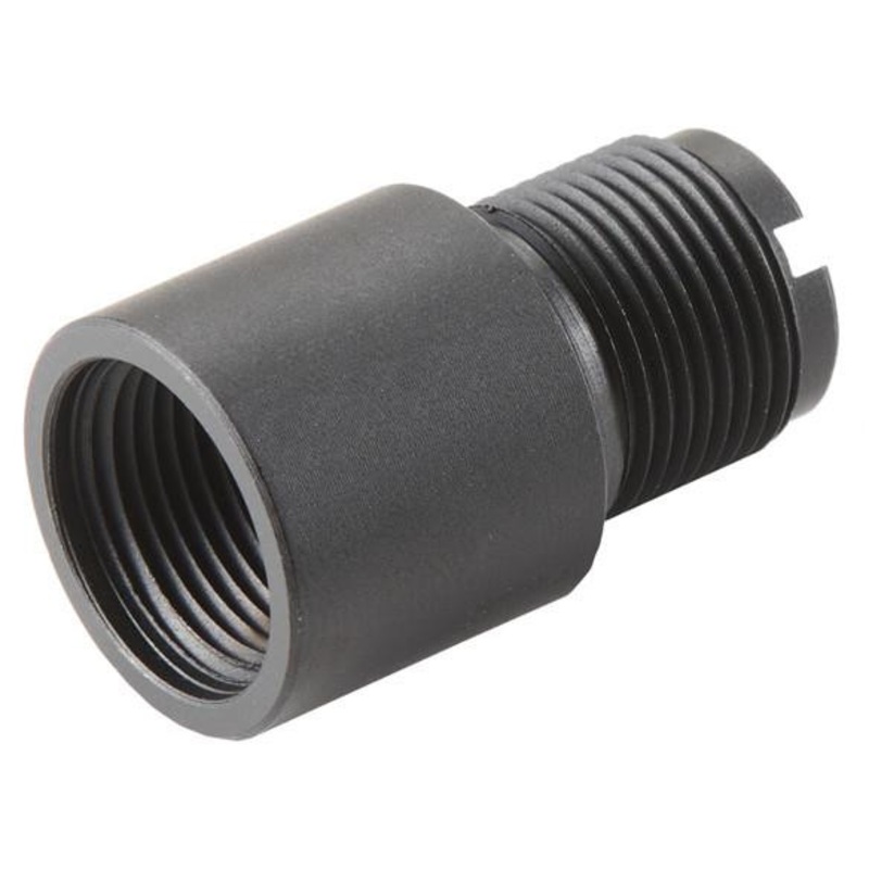 Lancer Tactical 14mm CW to 14mm CCW Thread Adapter, Black