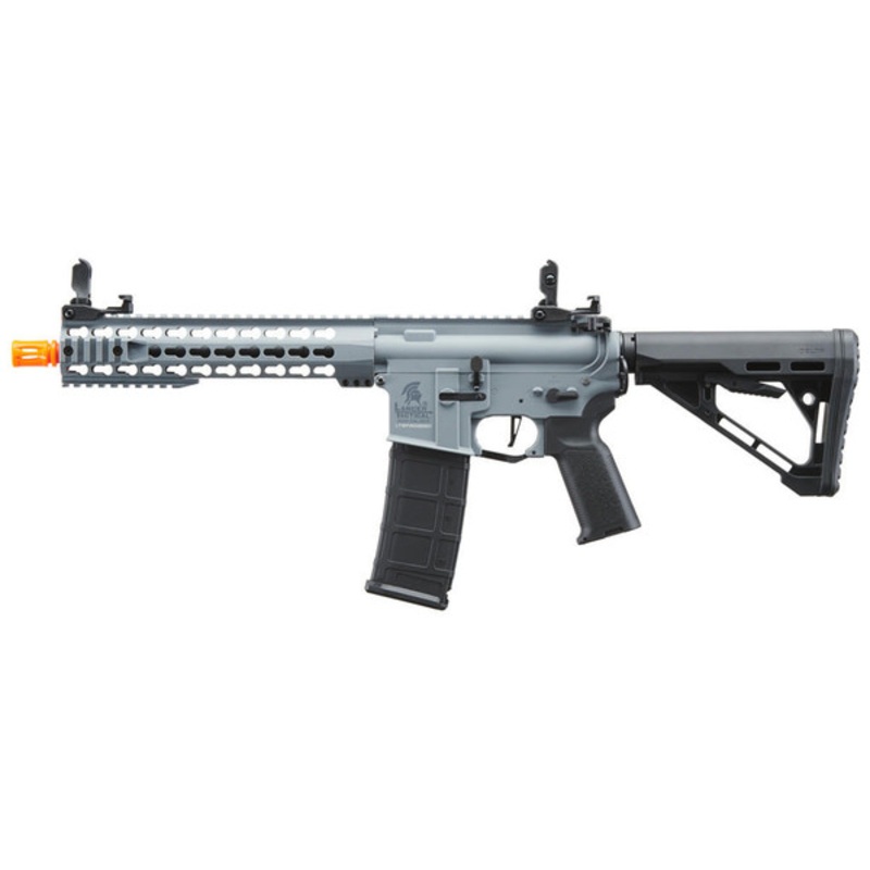 Lancer Tactical Gen 3 10 Keymod M4 Carbine Airsoft AEG Rifle with Delta Stock, Grey