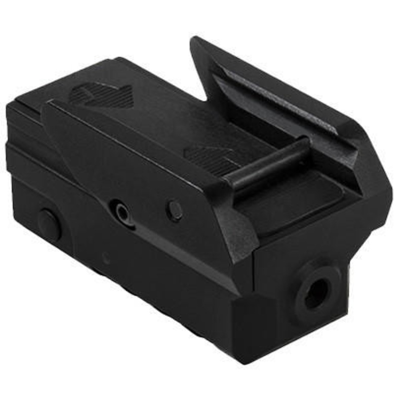 NcStar Compact Pistol Blue Laser w/ Strobe, Black