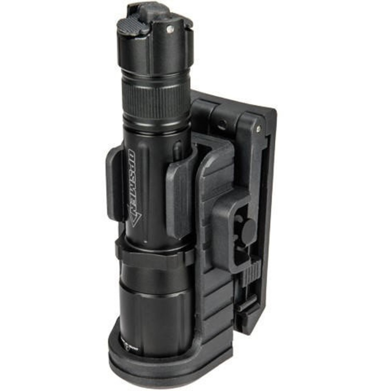 Opsmen Adjustable Tactical Flashlight Speed Holster, Black