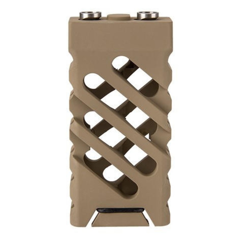 Ranger Armory Skeletonized Cross Cut Keymod Vertical Foregrip, Tan