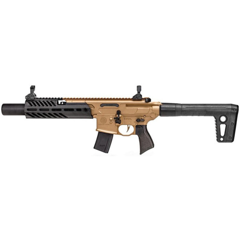 Sig Sauer MCX Rattler Canebrake .177 Cal CO2 Powered 30rd Air Rifle, FDE/Black