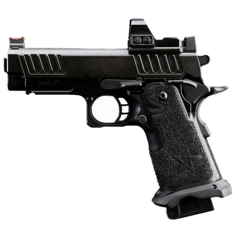 6mmProShop Staccato Licensed C2 HI-CAPA Compact 2011 GBB T8 Airsoft Pistol, Black
