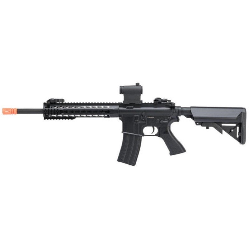 CYMA Sport M4 Carbine w/ 10 Keymod Handguard Airsoft Rifle, Black