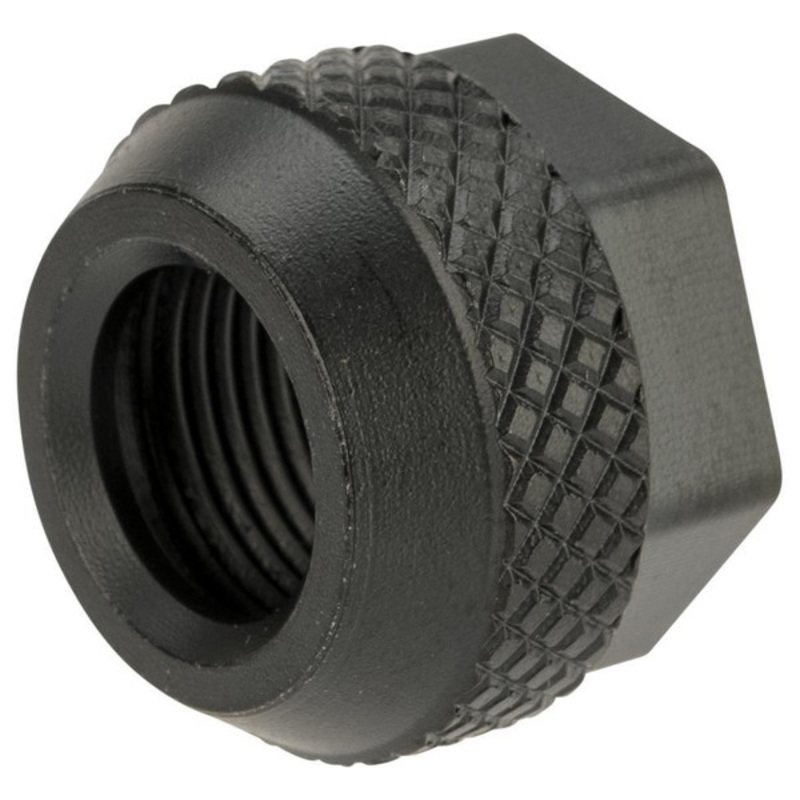 EMG / Salient Arms International Steel Convex 14mm CCW Thread Protector for Airsoft Pistols, Black