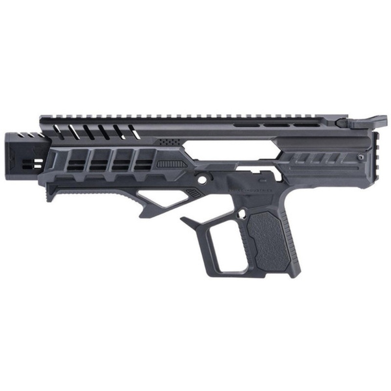 EMG Strike Industries Model S SIG Sauer ProForce P320 M17 MHS Gas Blowback Airsoft SMG Chasis Kit, Black