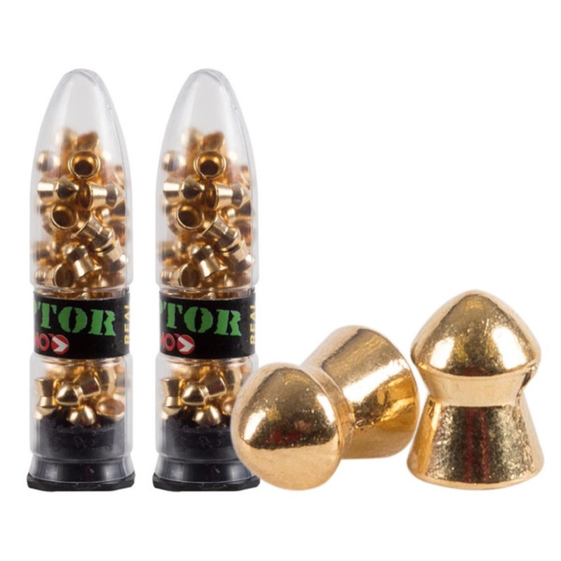 Gamo Raptor PBA .177 Cal 5.4 Grains Round Nose Pellets, 100ct, Gold
