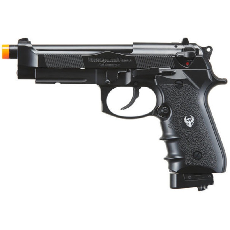 HFC Metal M190 CO2 Gas Blowback Airsoft Pistol with Compensator, Black