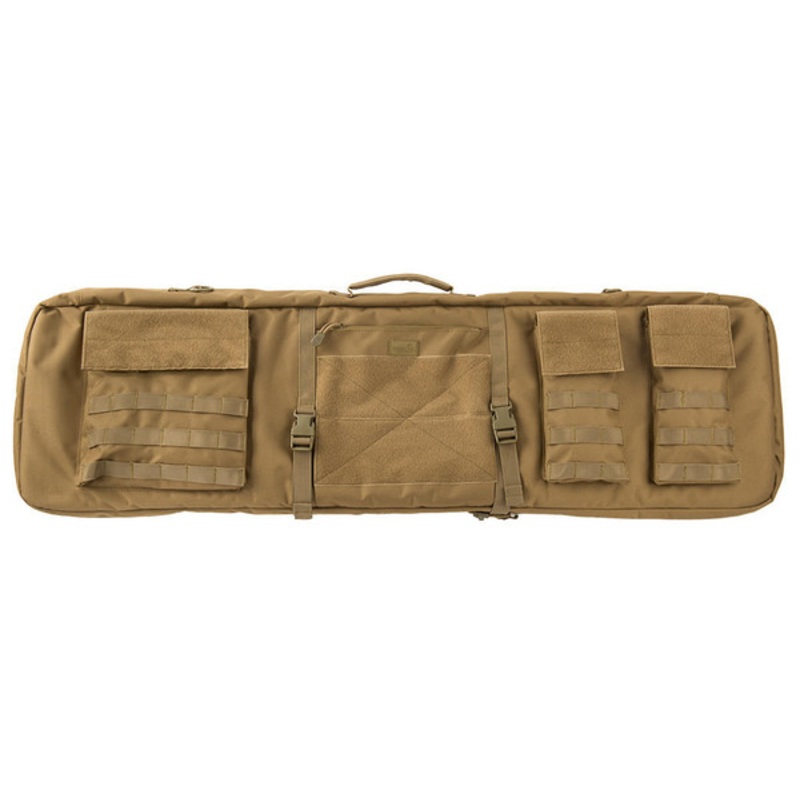 Lancer Tactical 1000D Nylon 3-Way Carry 43 Double Rifle Gun Bag, Khaki