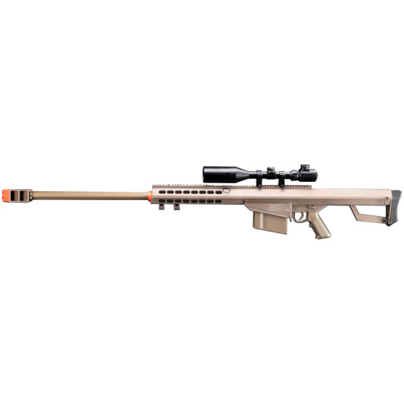 Matrix Barrett Licensed M82A1 Bolt Action Airsoft Sniper Rifle, Tan