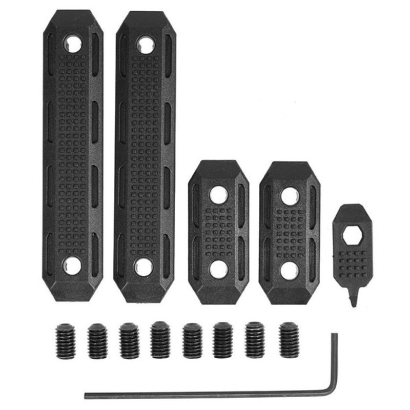 PTS Enhanced Polymer M-LOK Rail Cover Set, Black