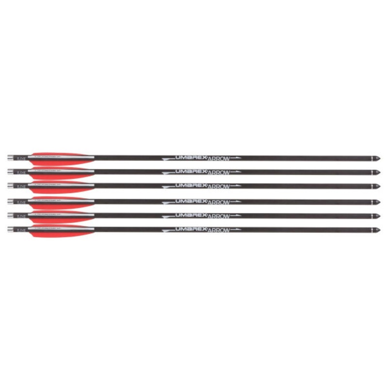 Umarex Carbon Fiber AirSaber Arrows w/ Field Tip, 6 Pack, Black