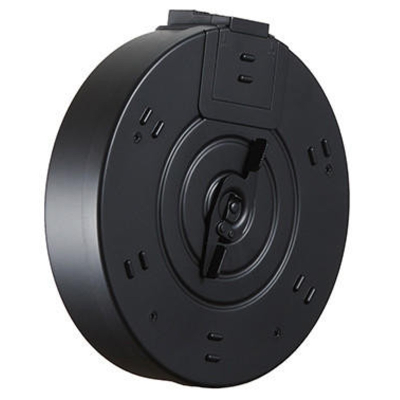 WellFire D98 1000 Round Drum Magazine, Black