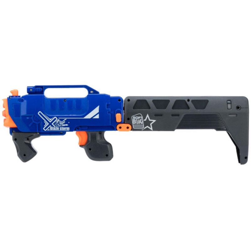 Blaze Storm Folding Pump Action Dart Gun, Blue/Black