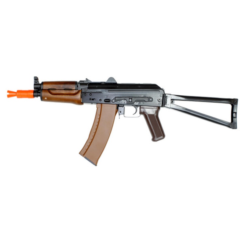 E&L AKS74UN Essential Airsoft AEG Rifle, Wood/Black