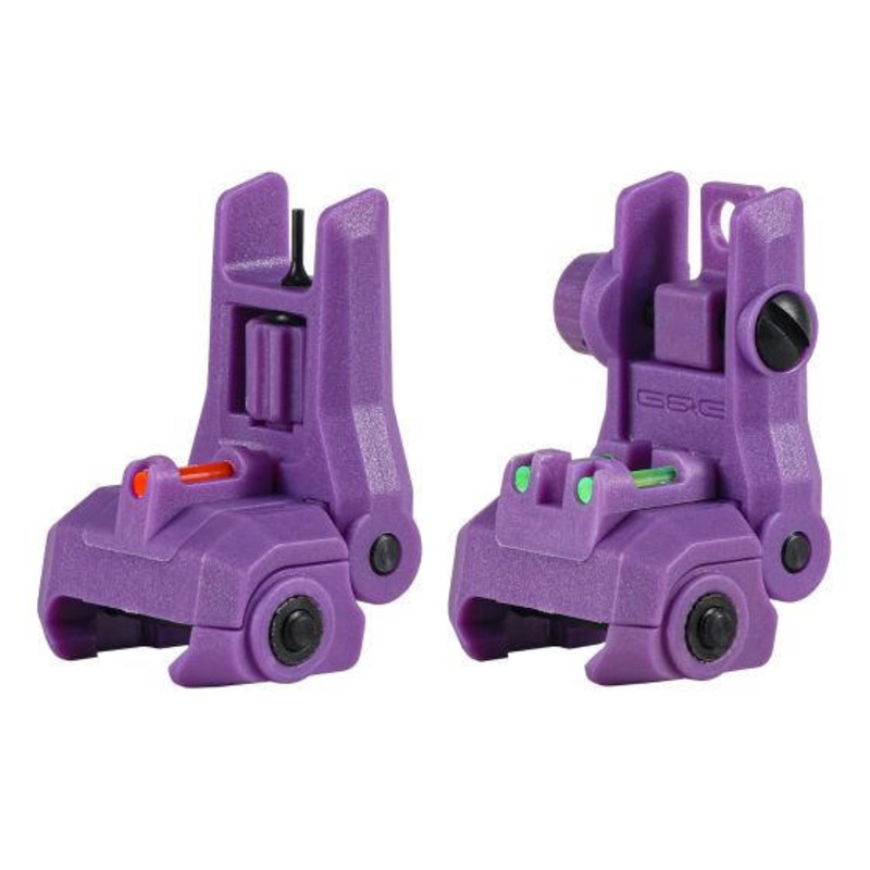 G&G Dual-Profile Fiber Optic Flip-up Sight, Purple