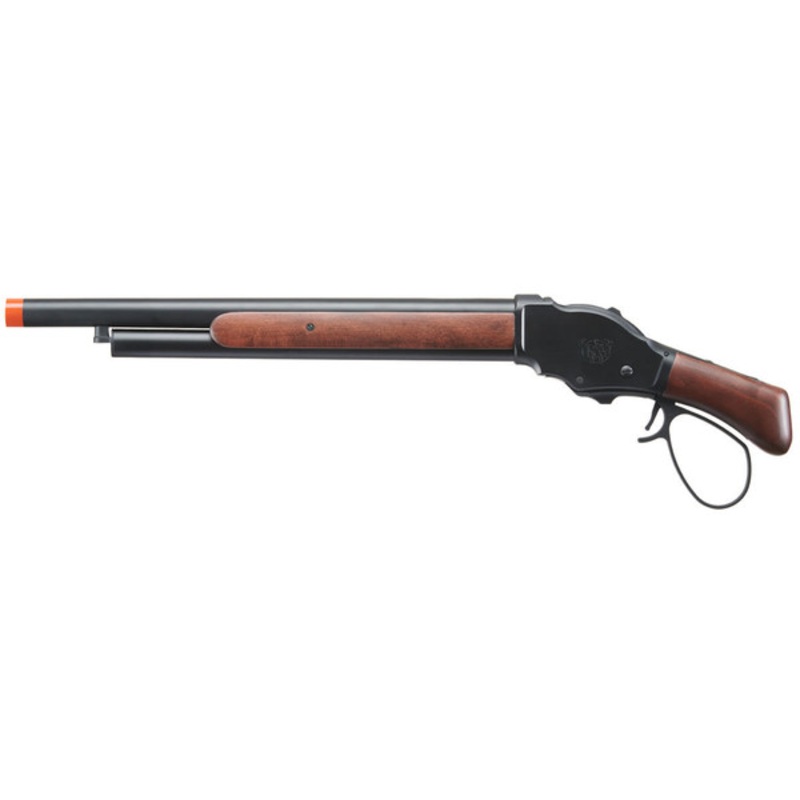 Golden Eagle 1887 Wide Lever Action Gas Powered Airsoft Shotgun, Black