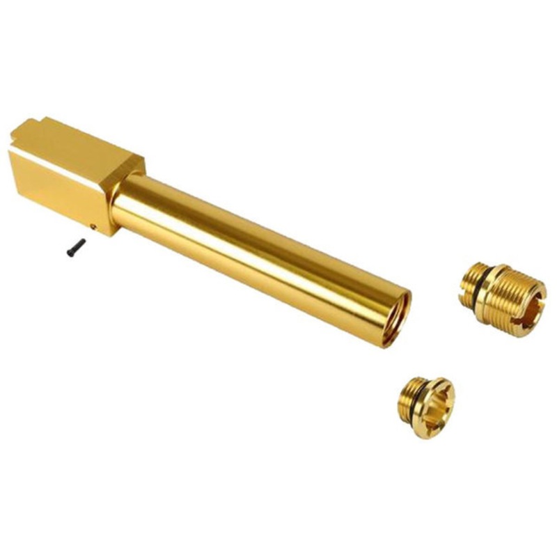 Laylax 2 Way Fixed Non-Recoiling Outer Barrel for Umarex Glock 17 Gen 4, Gold