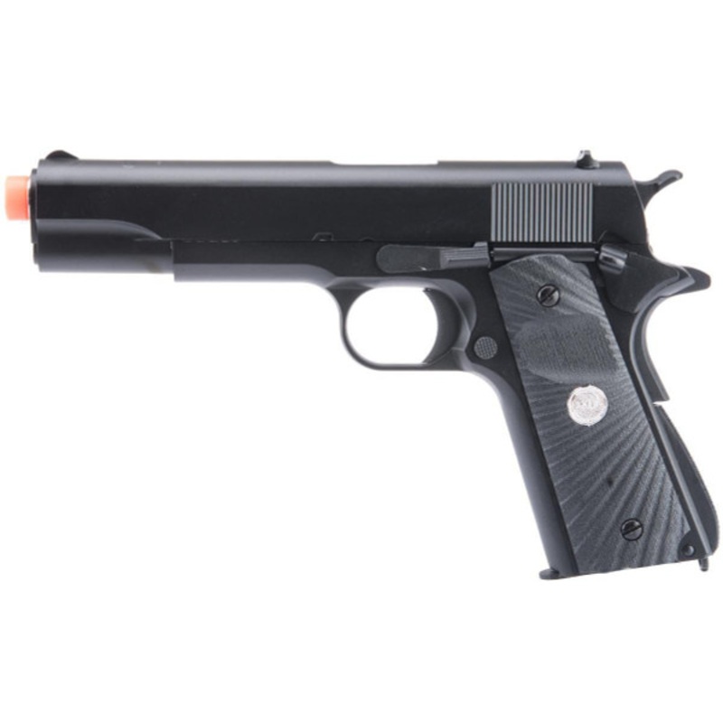 Matrix X Golden Eagle 1911 GBB Marui System Airsoft Pistol w/ Eagle Wing Grip, Black