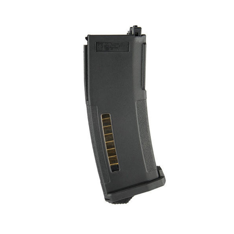 PTS EPM Enhanced Polymer 120rd Mid-Cap Magazine For Systema PTW Airsoft AEG, Black