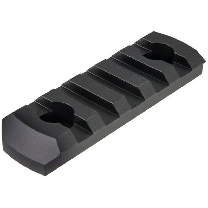 Ranger Armory 5-Slot Aluminum Picatinny Rail Section For M-LOK, Black