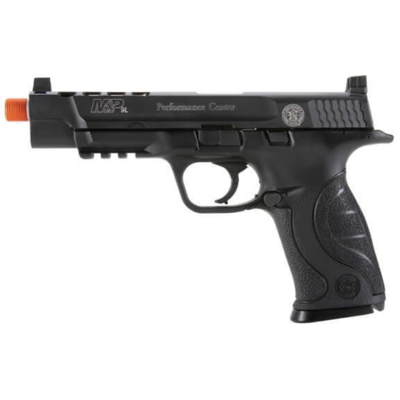S&W M&P9L Performance Center CO2 Blowback Airsoft Pistol, Black