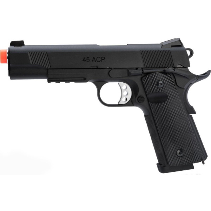 Socom Gear Les Baer Licensed Ultimate Recon 1911 CO2 GBB Airsoft Pistol, Black