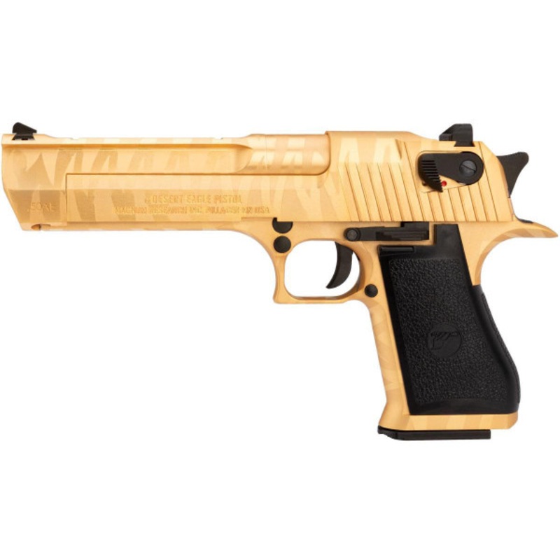 WE-Tech Desert Eagle .50 AE Full Metal Gas Blowback Airsoft Pistol, Gold Tigerstripe