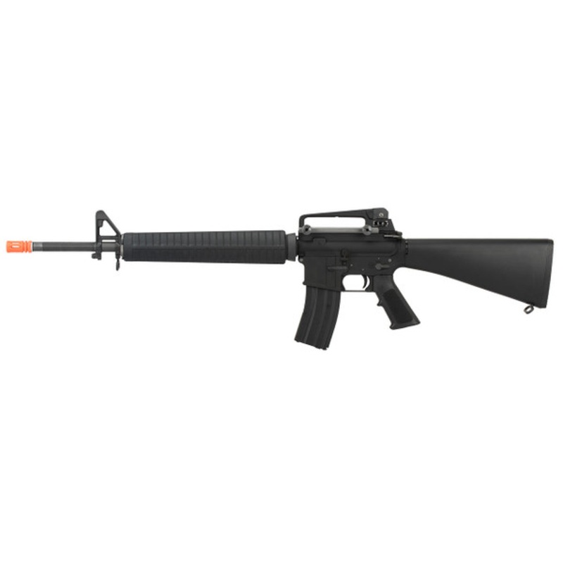WE Tech M16A3 Open Bolt Full Metal Gas Blowback Airsoft GBBR Rifle, Black