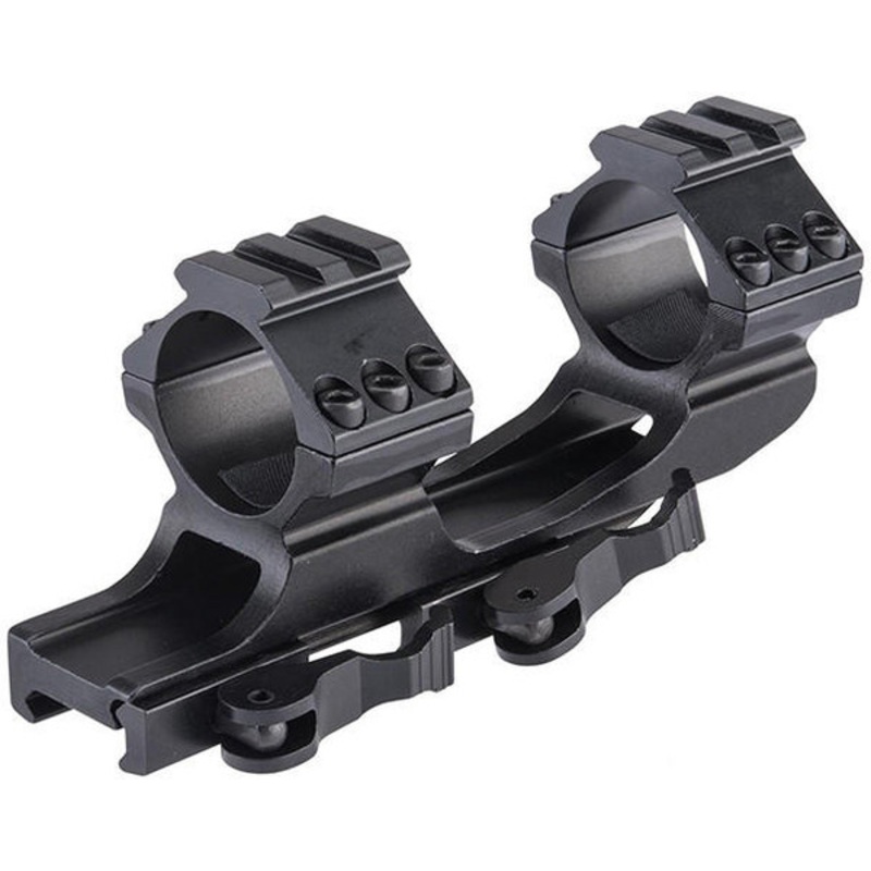 ACW Top Rail Extended Cantilever Quick Detach Scope Mount, Black