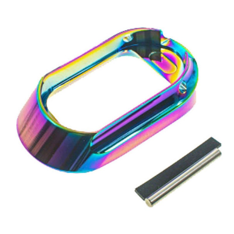 CowCow Aluminum High Heel Magwell for Tokyo Marui Hi-Capa GBB Pistols, Rainbow