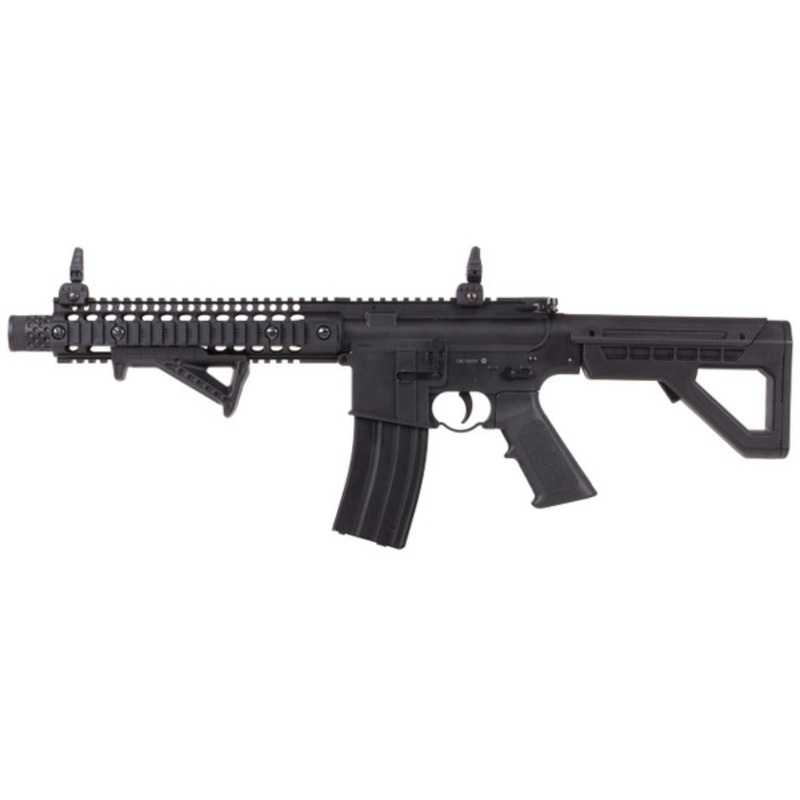 Crosman DPMS SBR Full-Auto 0.177 Cal BB Air Rifle Bundle, Black